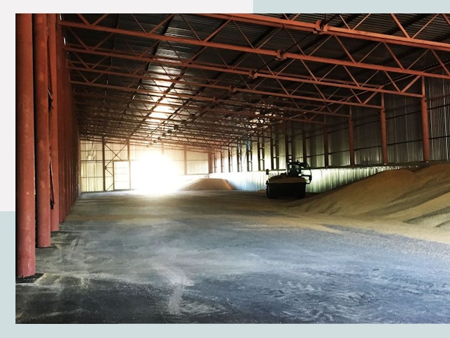 Строительство зернохранилищ в Ступине