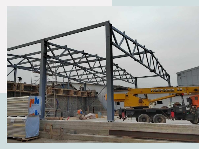 Строительство цехов в Ступине