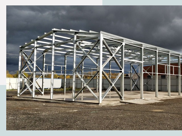 Двускатные ангары в Ступино от 624 руб. за квадрат