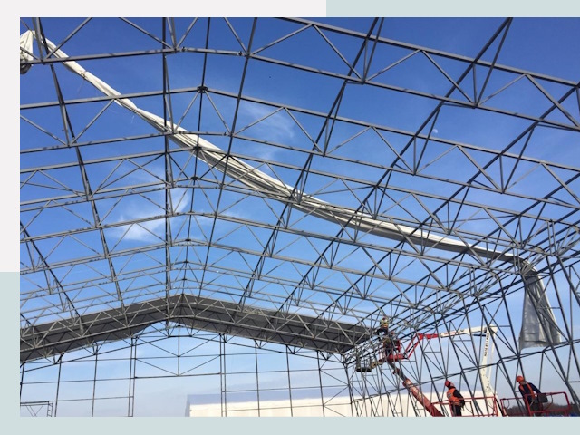 Шатровые ангары от 624 руб. в Ступине и Московской области