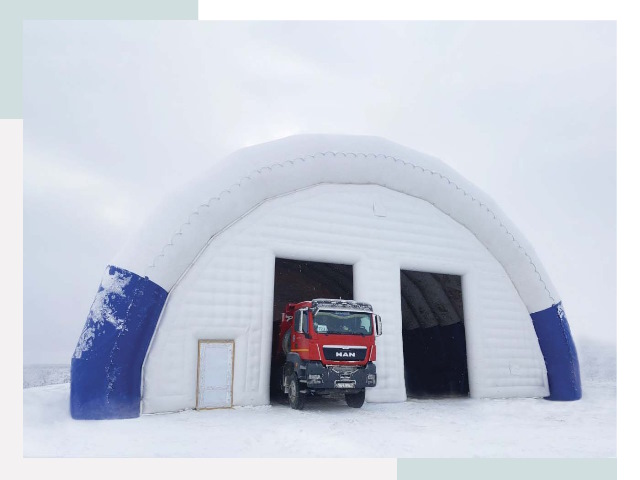 Мобильные ангары в Ступине