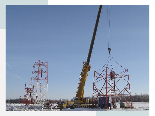 Монтаж вышек связи в Ступине