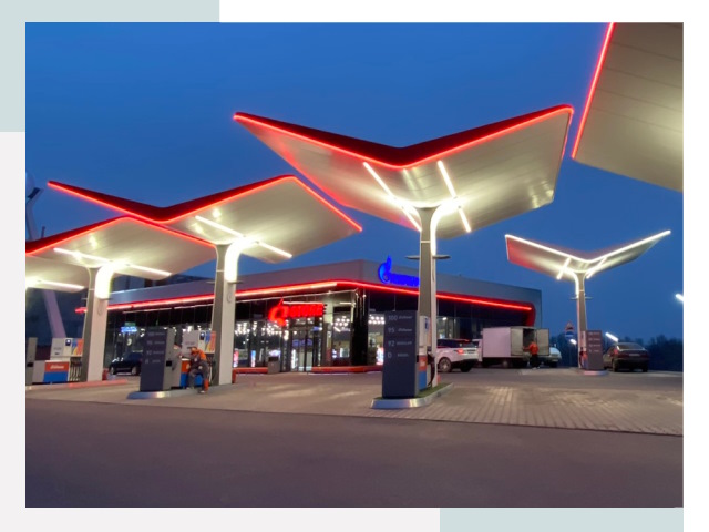 Навесы для АЗС в Ступине