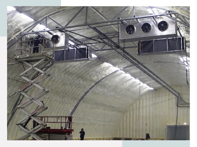 Оснащение ангаров в Ступине