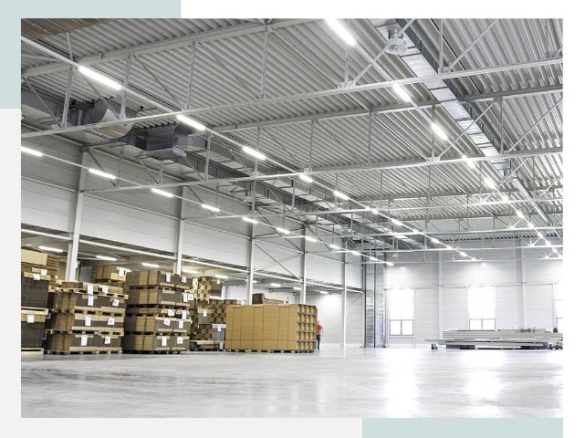 Освещение ангаров в Ступине