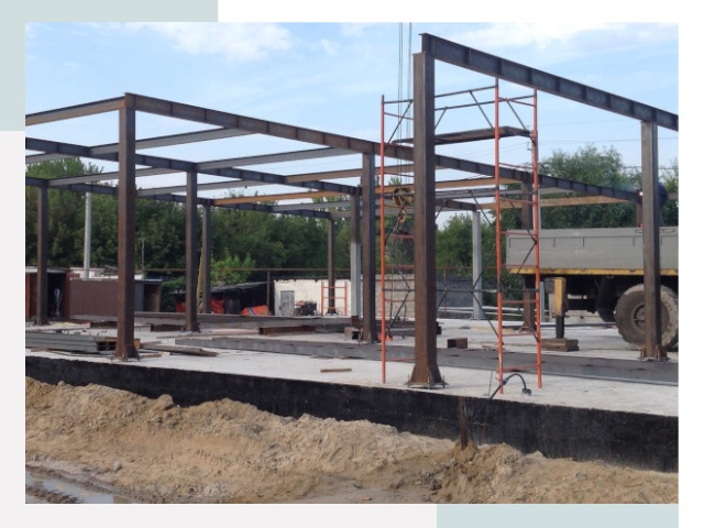 Фундамент для ангаров в Ступине