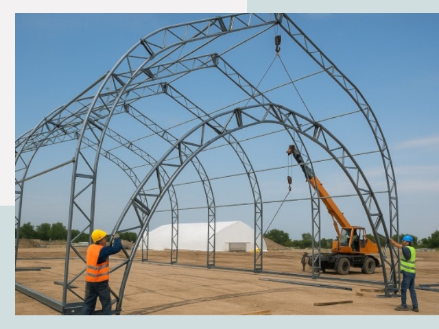 Монтаж ангаров в Ступине от 624 руб. - Надежно и быстро