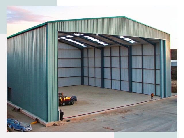 Строительство ангаров в Ступине